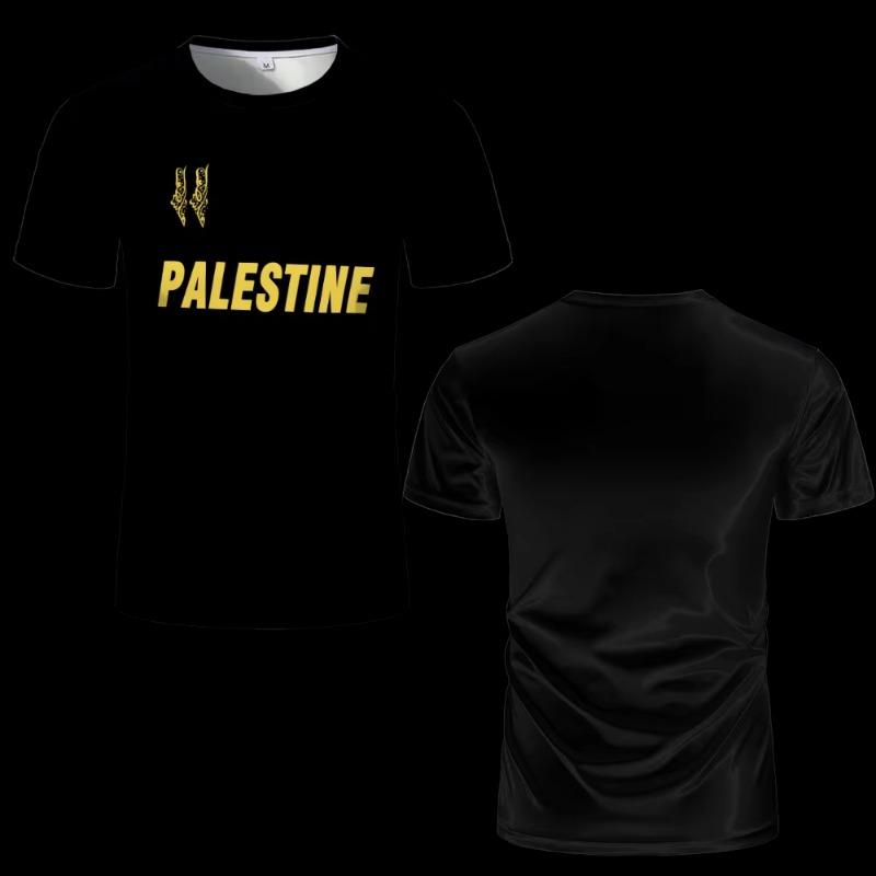 Haijian03 Heren Palestijnse Vlag T-shirts Herenkleding T-shirt Palestina Voetbalshirt Heren T-shirts Volwassen & Kinderen T-shirt Licht Voetbaltenue M