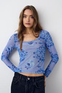 Noella Kilea Top LS Tobi Blue Print