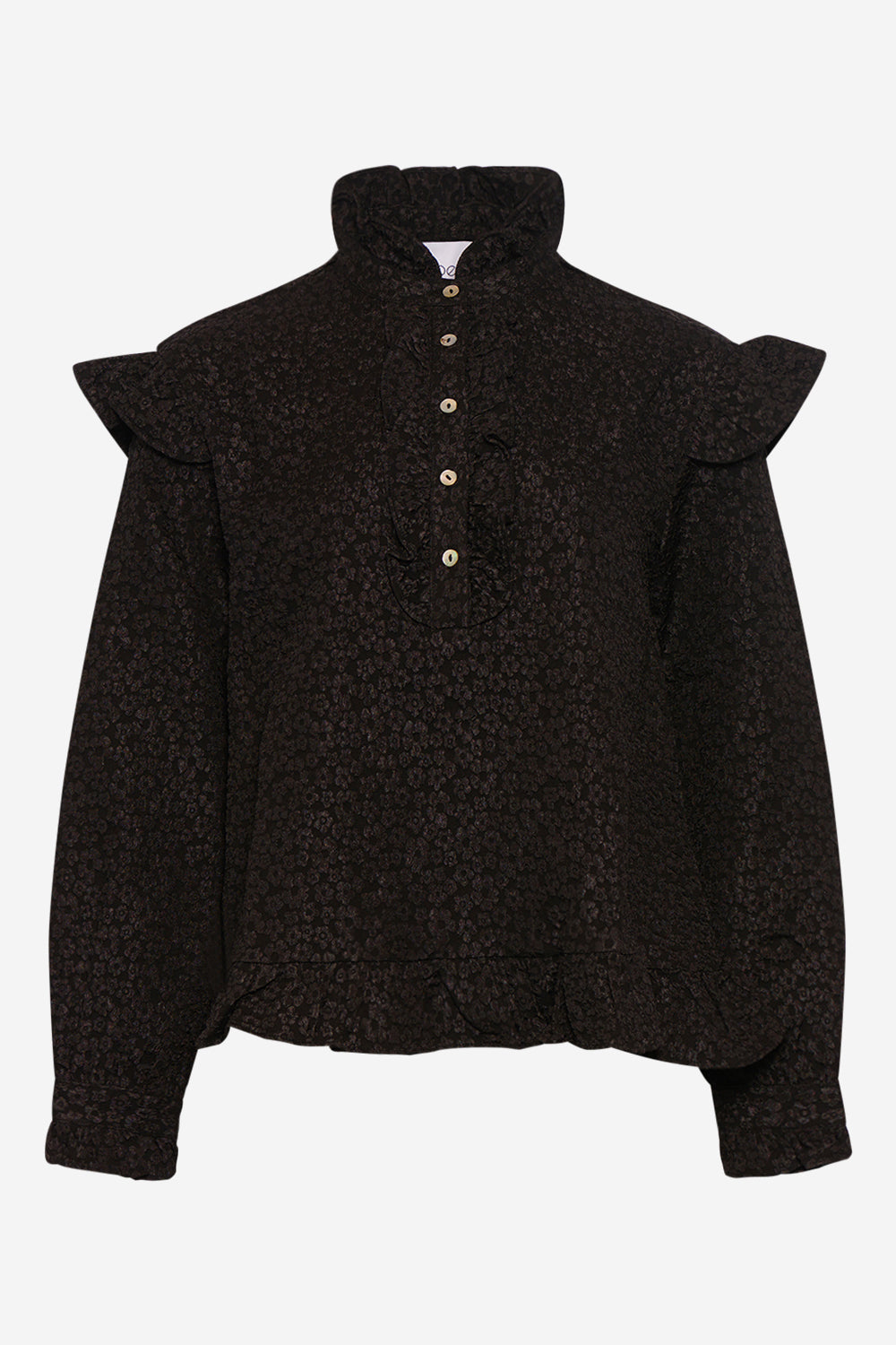 Noella Reno Ruby Ruffle Blouse Black