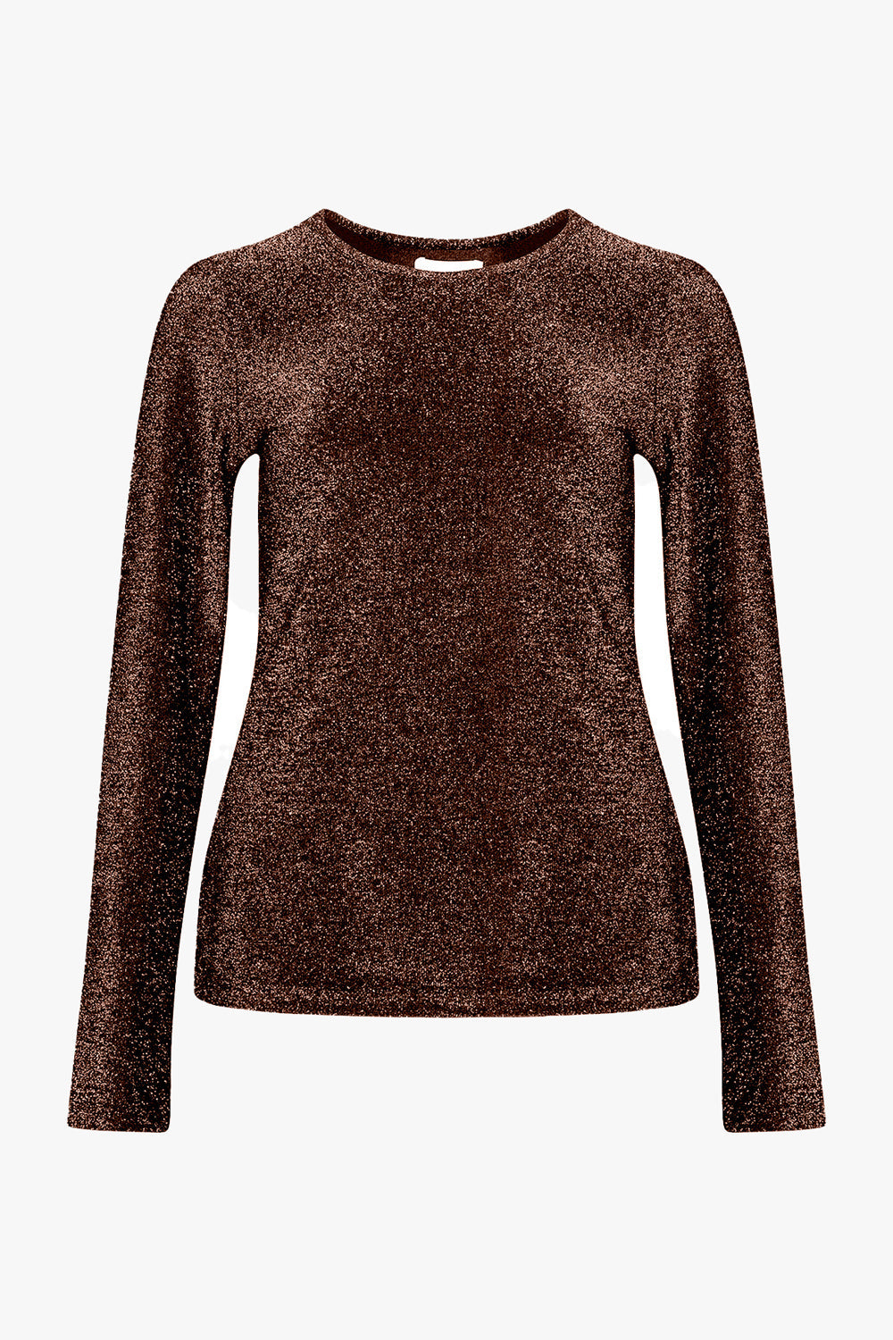 Noella Tess l/s Blouse Chocolate Brown