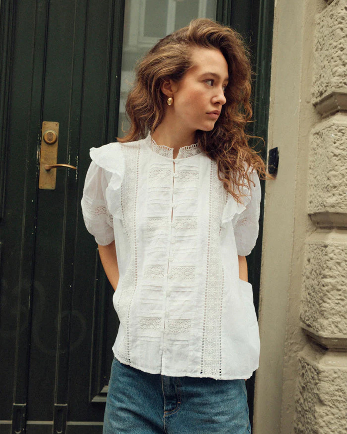 Noella Keshondra Blouse White