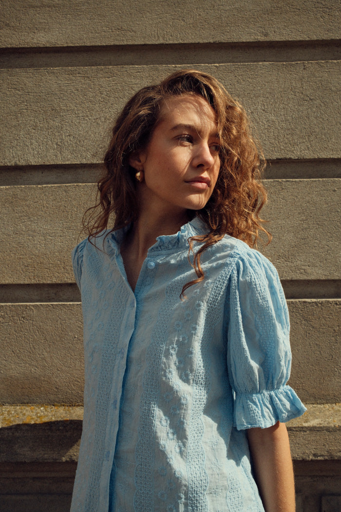 Noella Luma Blouse Light Blue