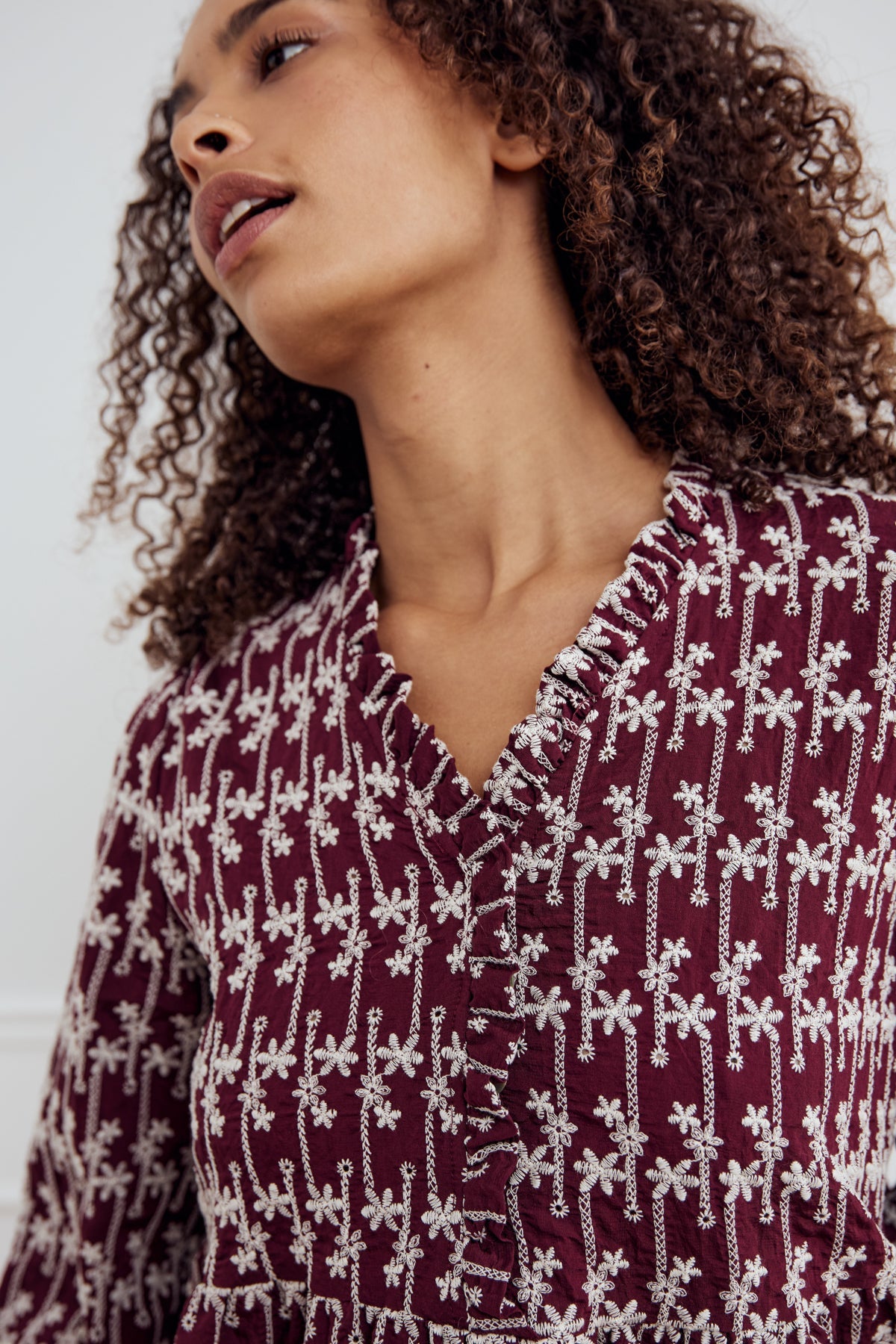 Noella Matti Blouse Dusty Mahogany