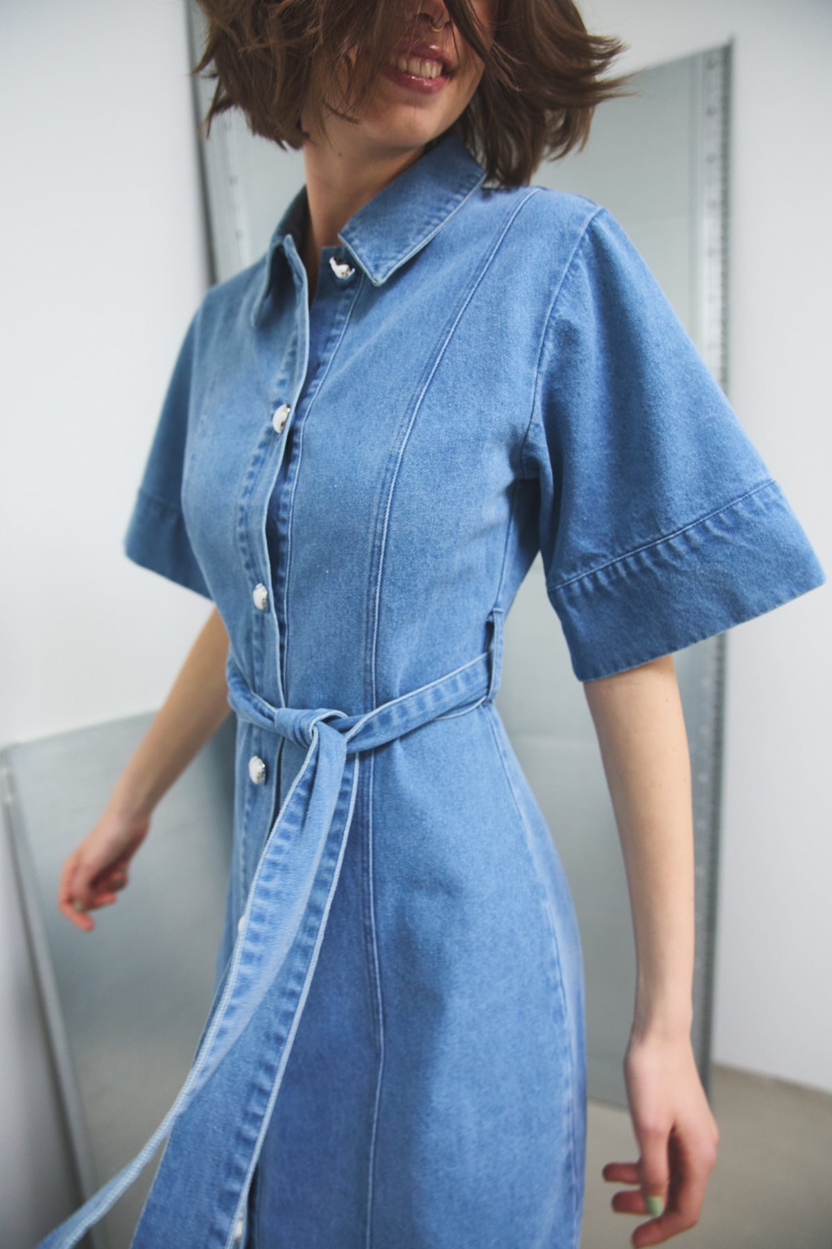 Noella Keisley Dress Light Blue Wash