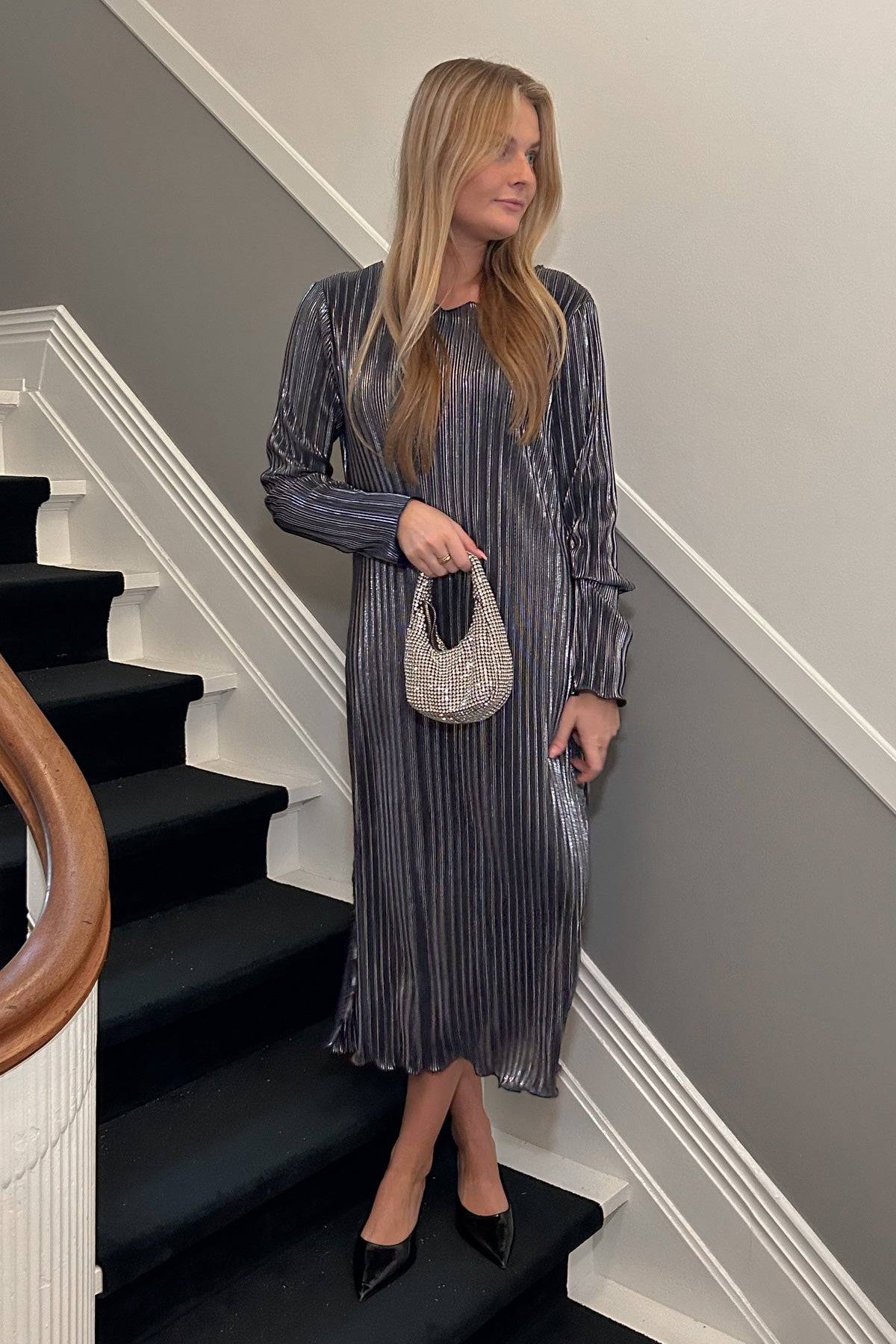 Noella Mae Slim Dress Navy Blue