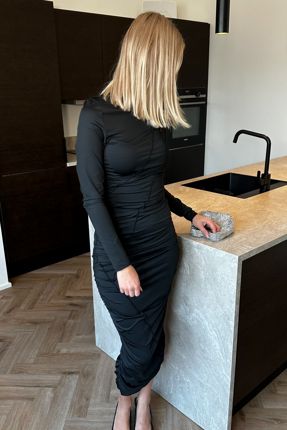 Noella Sutton LS Dress Black