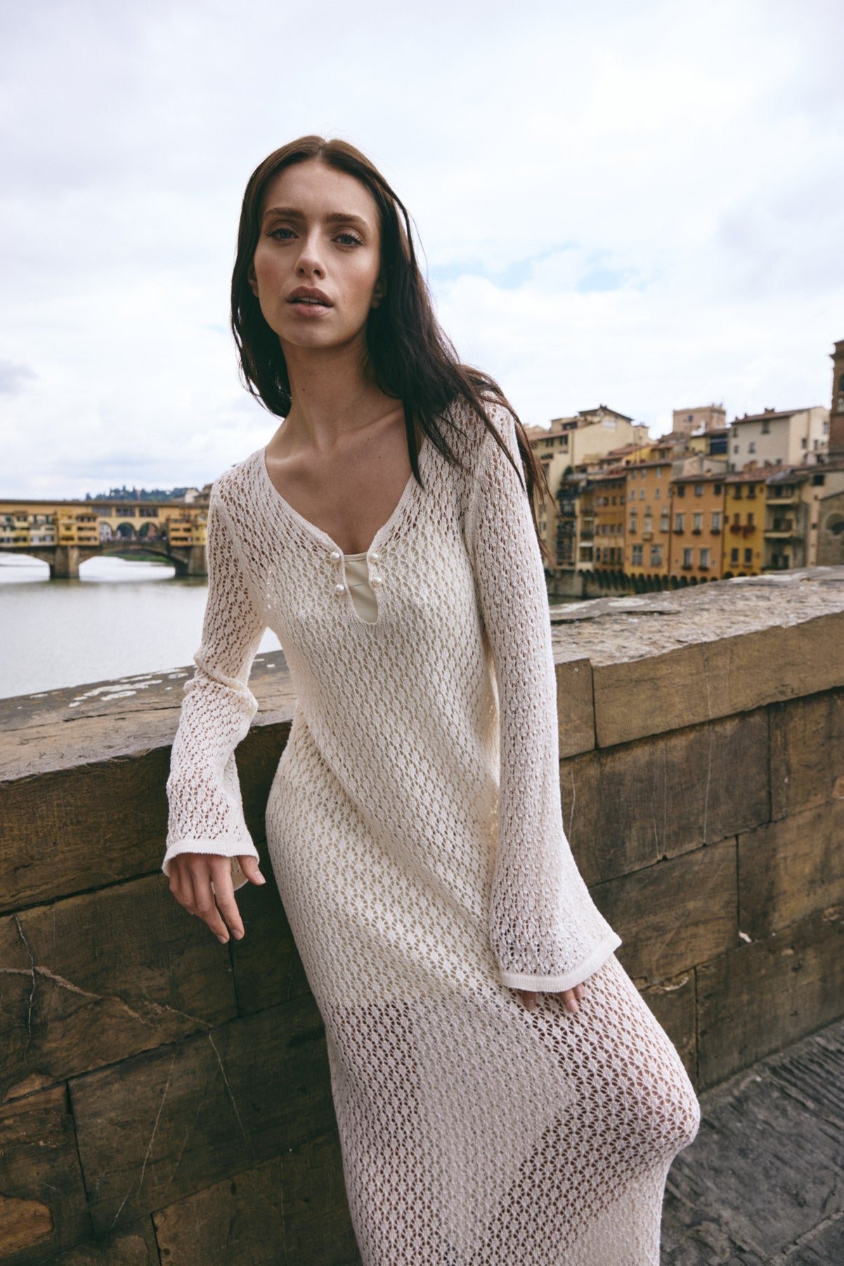 Noella Leilany Knit Dress Ivory