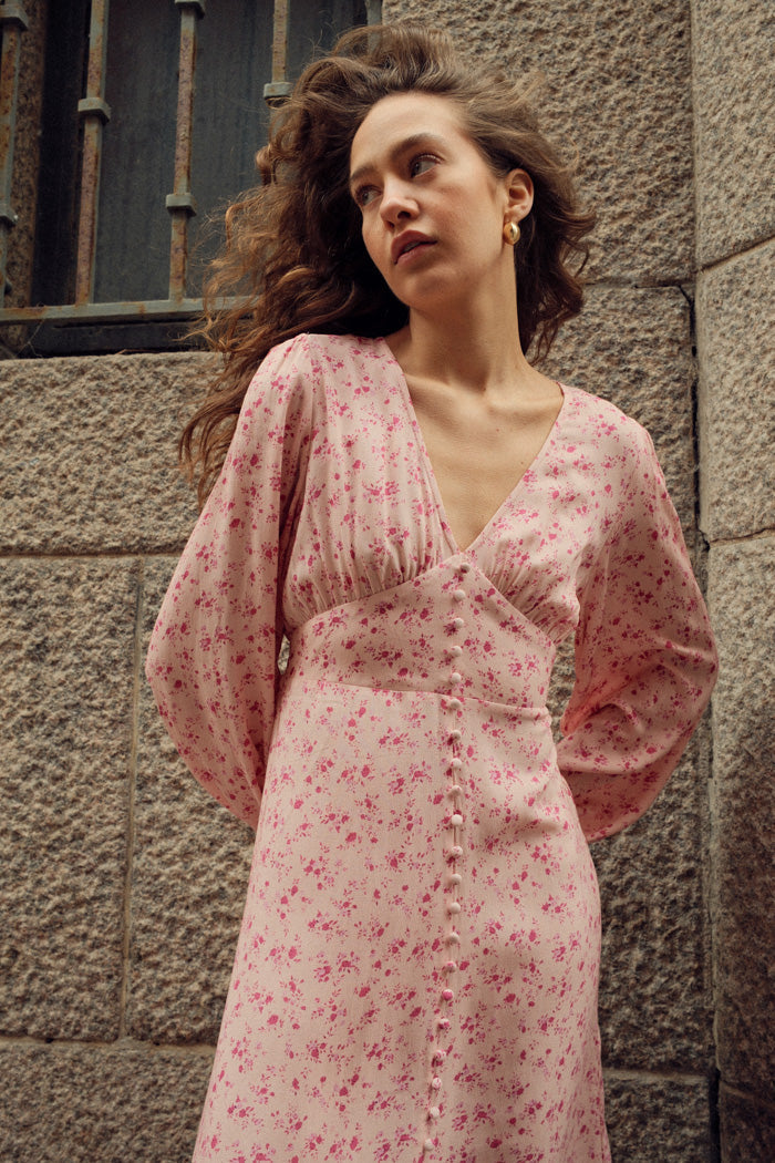 Noella Lilith Maxi Dress Cheryl Pink Print