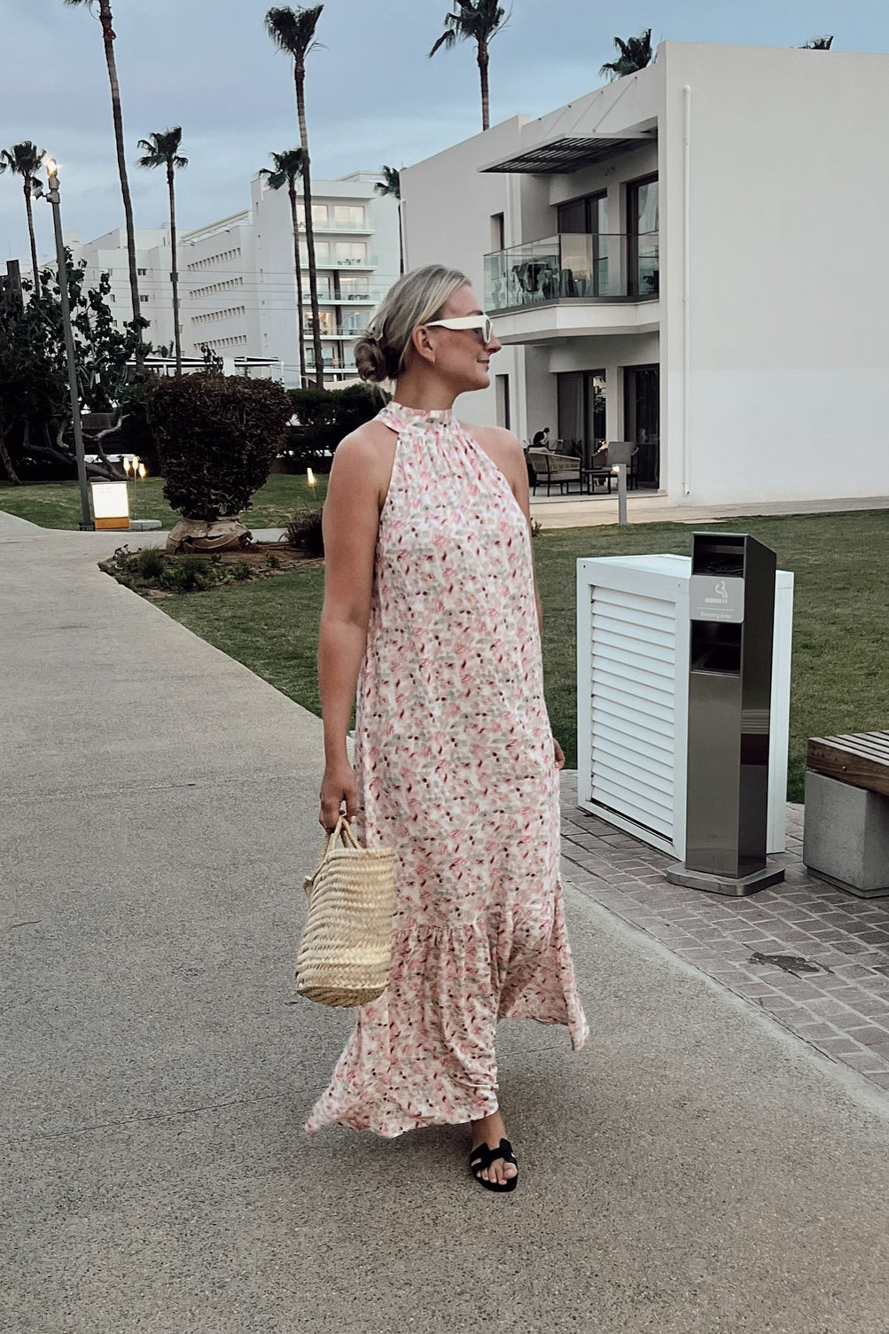 Noella London Maxi Dress Cinthia Pink Print