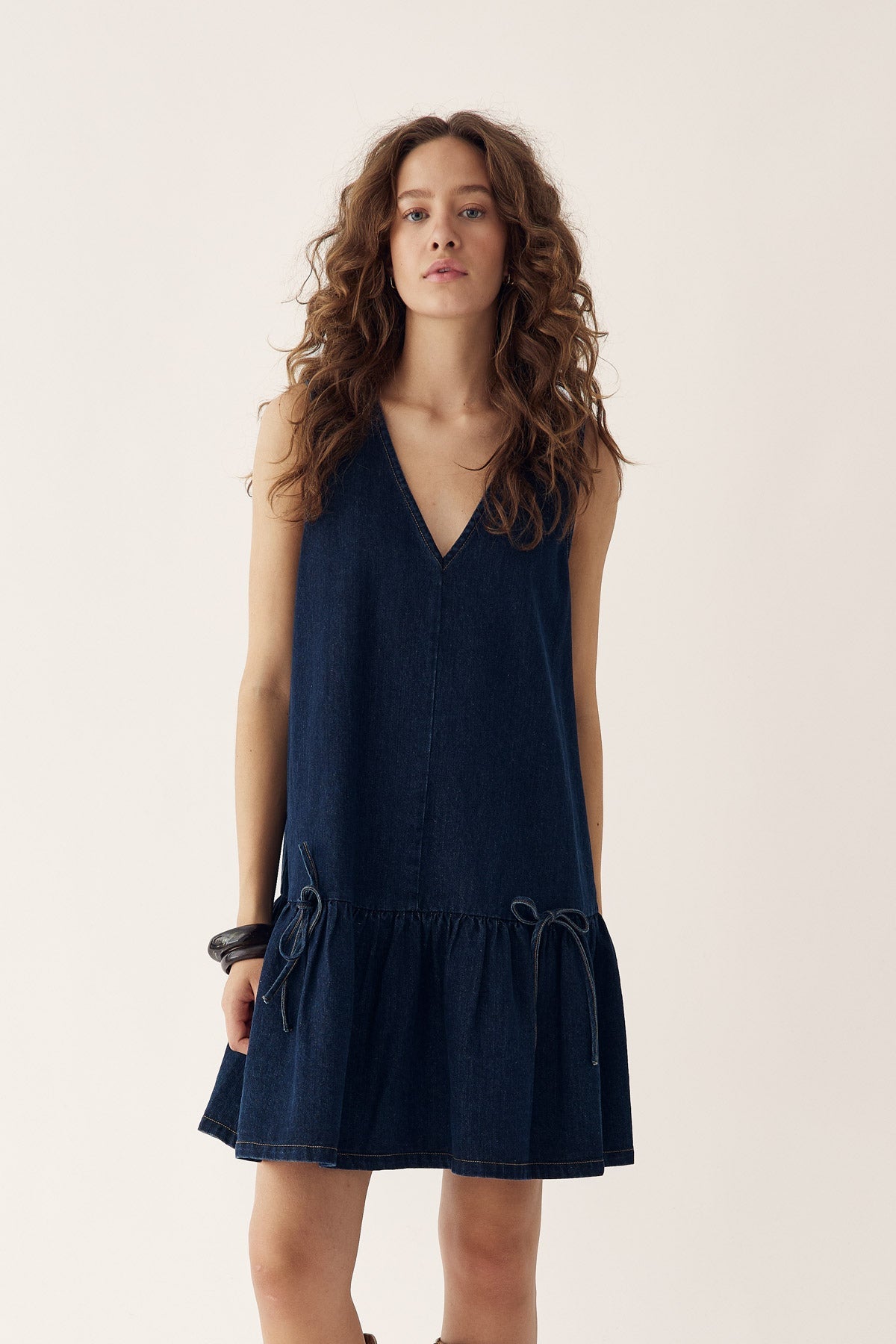 Noella Lavona Dress Blue Unwashed