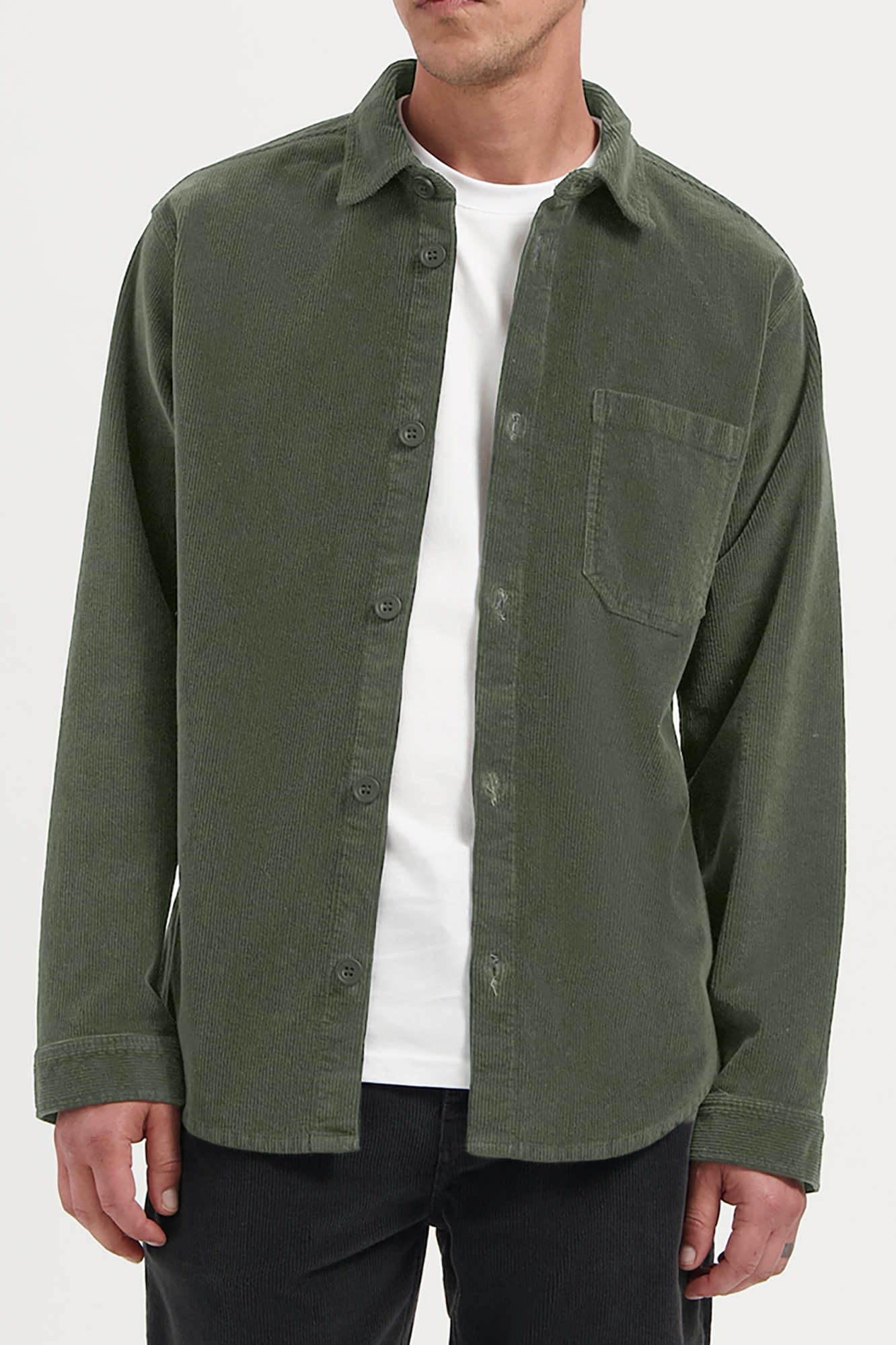 Kuyichi Herren vegan Hemd Bowie MoosgrÃ¼n