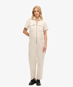 Superdry Limited Edition Dry Utility Jumpsuit Cr&egrave;me