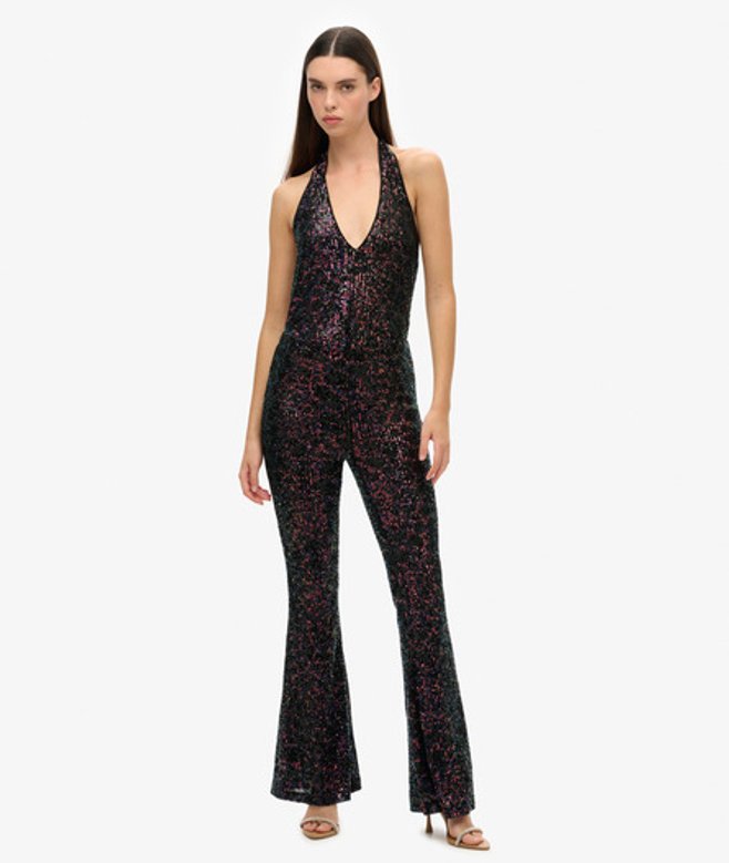 Superdry Halterjumpsuit met Lovertjes Multi