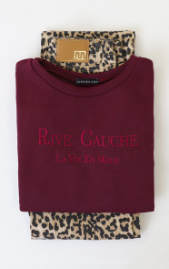 Jurkjes Comfy Trui Rive Gauche Burgundy