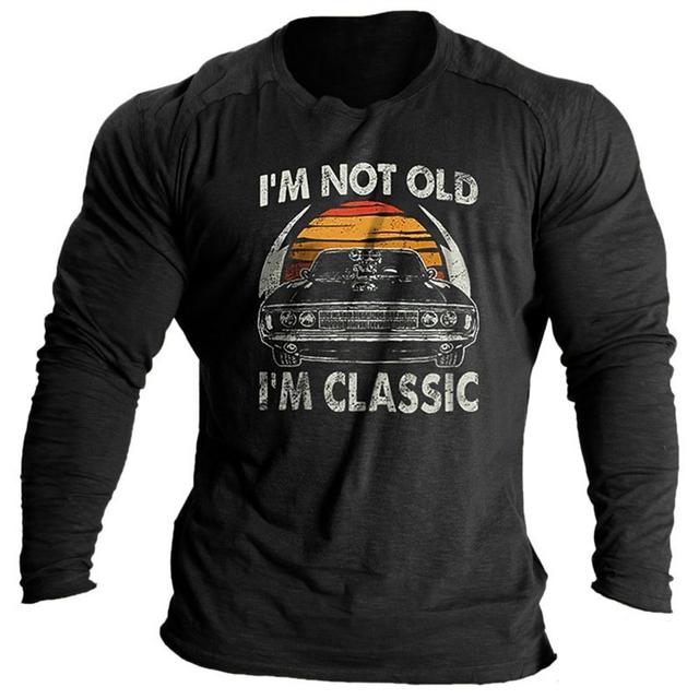 ETST 03 Vintage heren T-shirt met lange mouwen Woord Tees Tops Grafische T-shirts voor mannen 3D slogan bedrukte kleding oversized streetwear 5xl 6XL