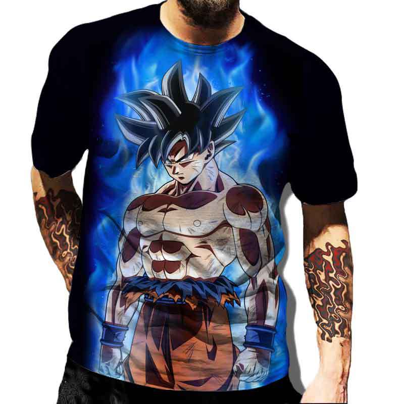SDS003 Anime Vegeta T-shirt Dragon-Balls T-shirts Heren T-shirt Klassieke Herenkleding Harajuku Grafische Bedrukte Kleding Zomer Tops Tees L