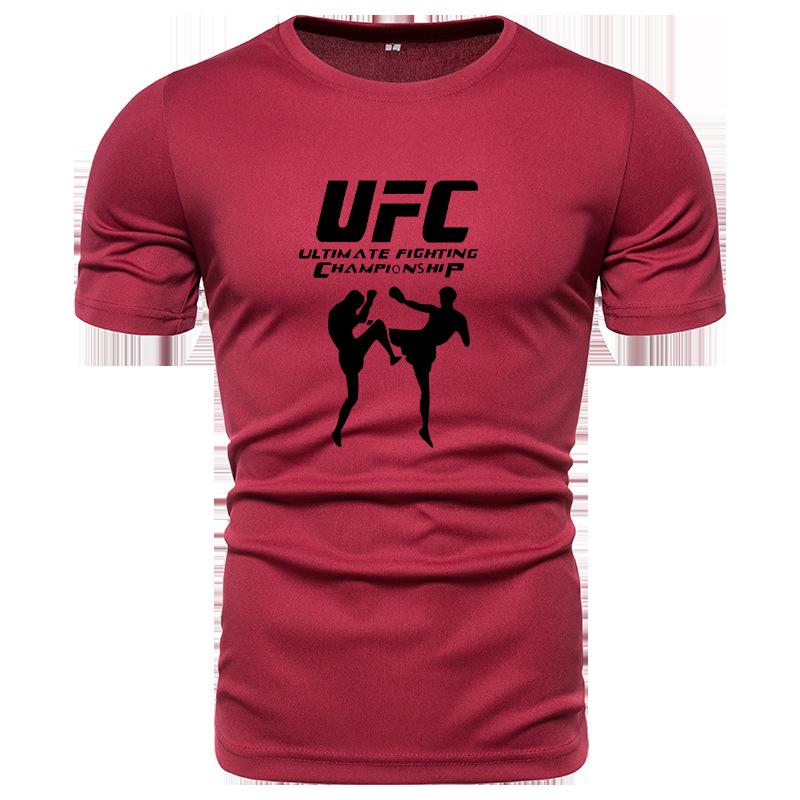 UrbanEdge 2025 UFC Zomer Heren Crew Neck Korte Mouw T-shirt - Europese & Amerikaanse Stijl L