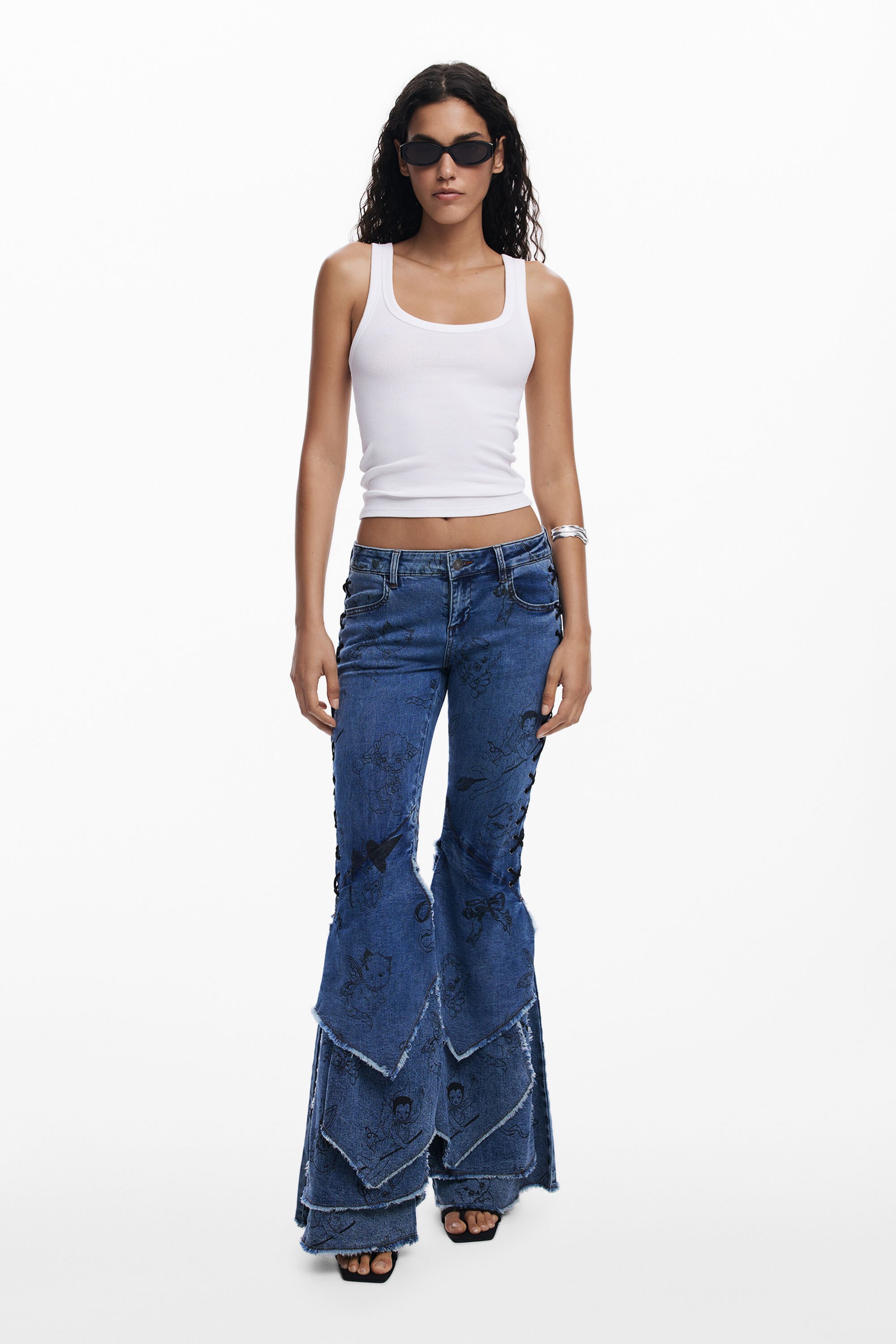 Desigual María Escoté spijkerbroek - BLUE