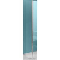 Douchewand Eco 30x200cm Antikalk Helder Glas Chroom Hoekprofiel 8mm Veiligheidsglas Easy Clean