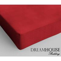 Dreamhouse Bedding Hoeslaken Katoen Rood-80 x 200 cm