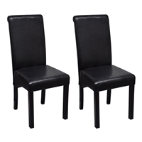 vidaXL Esszimmerstühle 2 Stk.  Schwarz