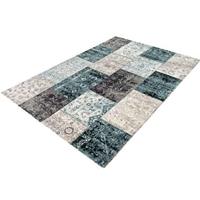 Homeliving Cool Vintage Patchwork Dark Grey Blue133x200 cm