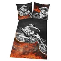 Young Collection Beddengoed voor tienerkamer Motorcross met motorcrossfiets (2-delig)