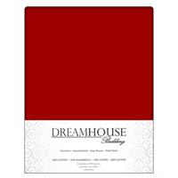 Dreamhouse Bedding Hoeslaken Katoen Rood-140 x 200 cm