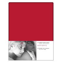 Jersey Hoeslaken Rood-160/180 x 200 cm