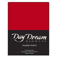 DAY Dream Hoeslaken Katoen Rood-180 x 200 cm