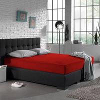 Home Care Hoeslaken Jersey 135 gr. Red Rood 140 x 200