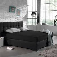 Home Care Hoeslaken Jersey 135 gr. Black Zwart 190/200 x 200/220