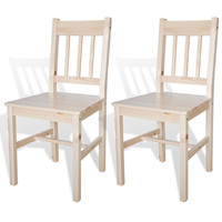 vidaxl Eetkamerstoelen 2 st grenenhout