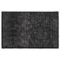 Leen Bakker Mat Velvet - antraciet - 50x75 cm