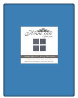 homecare Dubbel Geweven Hoeslaken Blauw  -140 x 200/220 cm