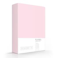 romanette Flanellen Hoeslaken Roze -200 x 200 cm