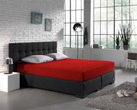 Homecare Hoeslaken Dubbel Jersey 220 gr. Red Rood 190/200 x 220/230