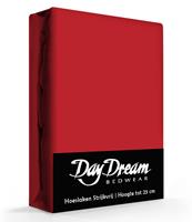 Daydream Hoeslaken Katoen Rood-90 x 220 cm