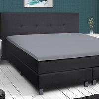 Hotel Home Topper Hoeslaken Stretch - Basic Grijs 160 x 200/210/220