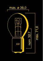 DMP Lamp 12V-35/35W Ba20D