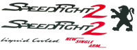 Xtreme Stickerset peugeot Speedfight 2 Zwart / rood 5 delig