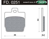 NewFren Remblokken Yamaha Aerox FD 0251