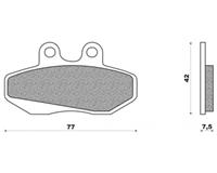 DMP Remblokset Derby GPR50 en Senda 50 (voor)