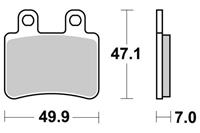 SBS Remblokset Yamaha DT50R Peugeot Elystar / Elyseo  167HF