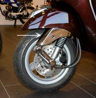 Beschermkapje voorvork boven Vespa LX chroom DMP exclusive line