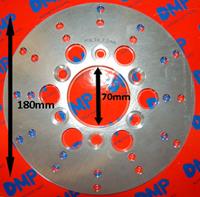 DMP Remschijf 180MM RVS Peugeot Speedfight Elystar Kymco Agility Dink