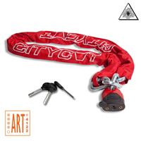 Chainlock Citycat Mit Nylonüberzug 1500 X 12,5 Mm Rot