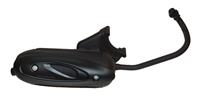 DMP Uitlaat compleet model origineel piaggio zip cen/fly 4t/sp.cit/zip 4t zwart