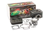 Top performance Cilinder + kop Piaggio 48MM A/C Black trophy 