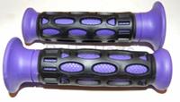 Handvatset ovaal motief model progrip universeel paars/zwart DMP op=op